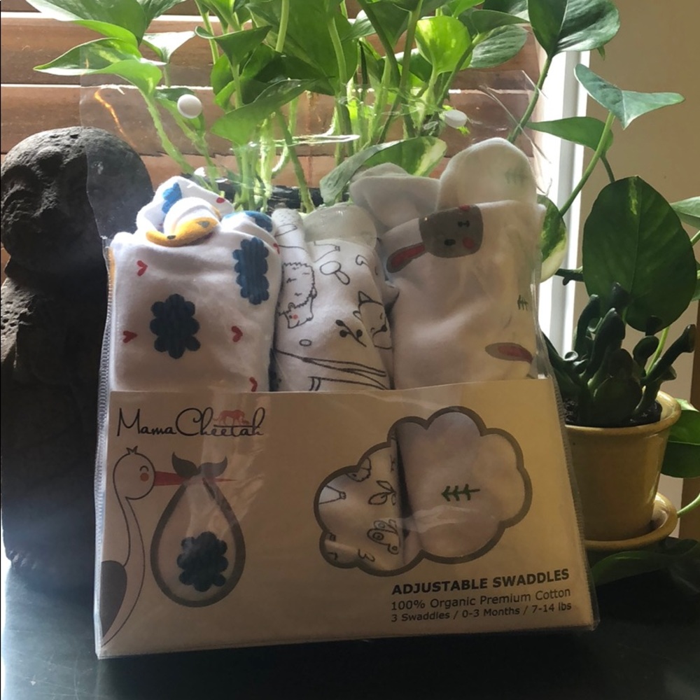 3 Mama Cheetah Swaddles! Easy and CUTE 👼🏻 NEW